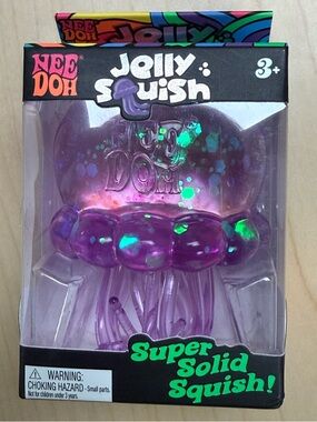 Authentic NeeDoh Jellysquish Purple Jellyfish VIRAL RARE